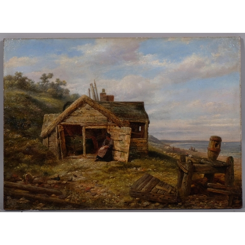 659 - J B Surgey (active 1851 - 1883), the house that Jack built, oil on wood panel, signed with further i... 