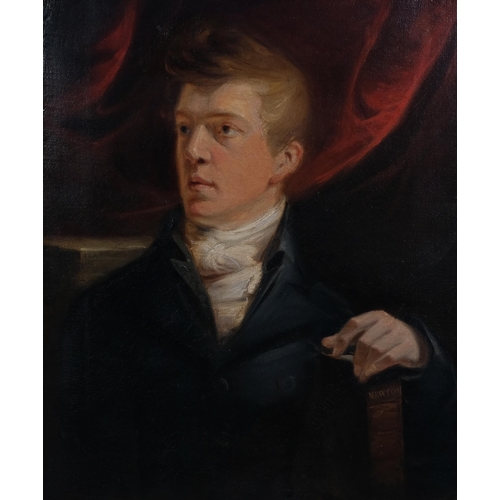 675 - 19th century portrait of a gentleman holding a book 