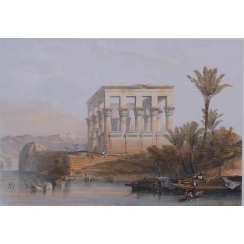 706 - David Roberts (1796 - 1864), Temple of Philae, first edition lithograph (full plate no. 190), image ... 