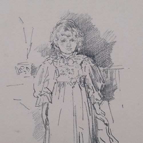 774 - James Abbott McNeill Whistler (1834 - 1903), Little Evelyn, lithograph, 1896, published by The Art J... 