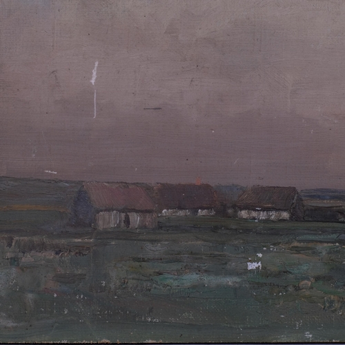 796 - Irish landscape, mid-20th century oil on canvas laid on board, unsigned, 22cm x 30cm, unframed