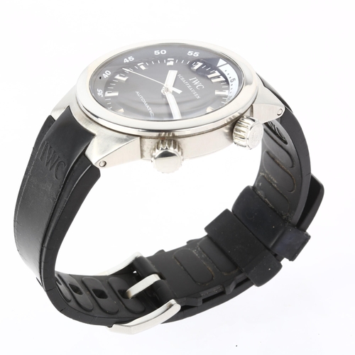 1014 - IWC (INTERNATIONAL WATCH COMPANY) -  a stainless steel Aquatimer automatic calendar wristwatch, ref.... 