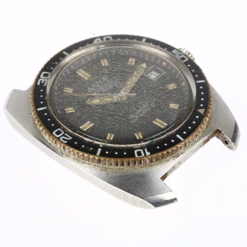 1018 - AVIA - a stainless steel Marino Skin Diver automatic calendar wristwatch head, ref. 15033, circa 196... 