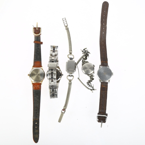 1072 - 5 wristwatches, including Prestige, Oris and Pulsar (5)