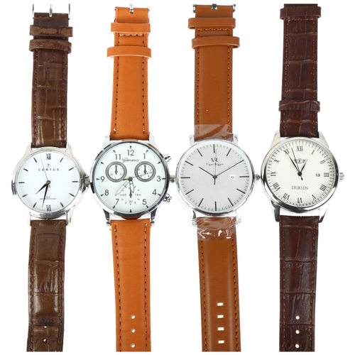 1073 - 4 modern quartz wristwatches, including Eriksen and Vigor Rigger, not currently working (4)