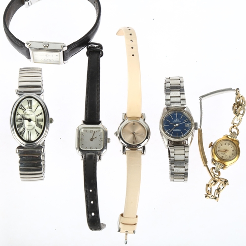 1075 - A quantity of lady's quartz wristwatches, including Meister Anker, and Guess