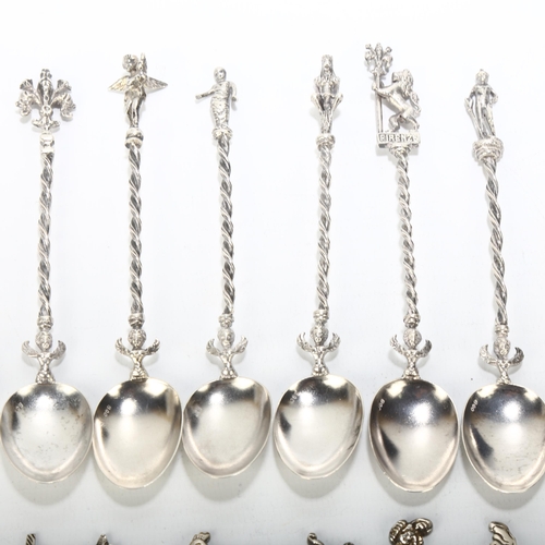 1684 - Various Continental silver spoons, 4.4oz weighable