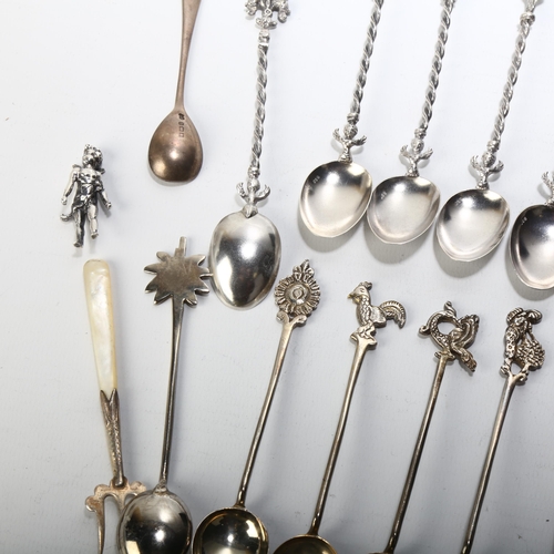 1684 - Various Continental silver spoons, 4.4oz weighable