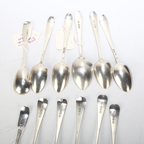 1686 - A group of Antique silver spoons, makers include William Bateman, John Power, etc, 6.7oz total