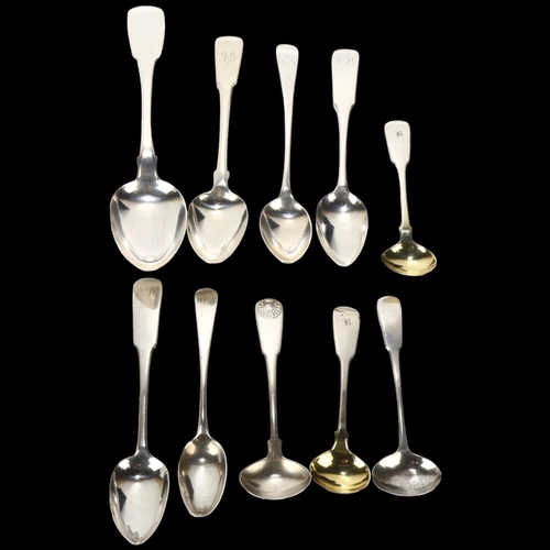 1687 - A quantity of silver flatware, including some Scottish, 4.4oz total