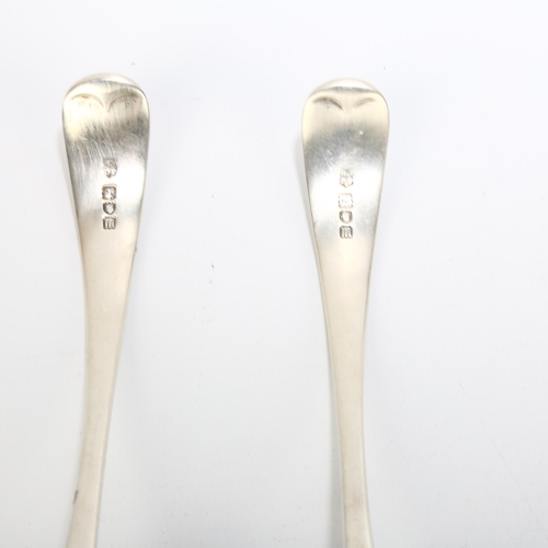 1692 - A pair of Edwardian silver Old English pattern sauce ladles, Josiah Williams & Co, London 1907, with... 