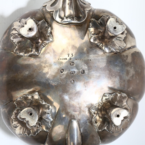 1714 - PAUL STORR - a fine quality William IV silver pumpkin teapot, maker PS, retailed by Storr & Mortimer... 