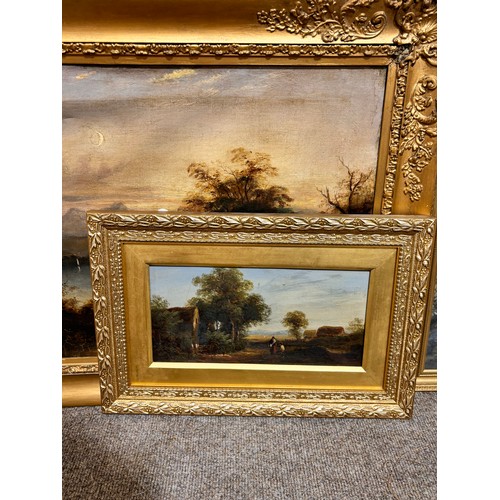 693 - 4 various 19th century oil paintings (4)