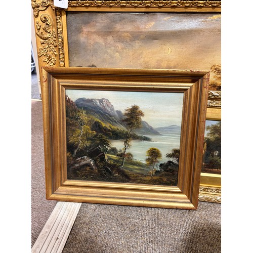 693 - 4 various 19th century oil paintings (4)