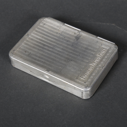 323 - Fraisse Laboratories, 8 Rue Jasmin, Paris - a small aluminium cigarette style case containing small ... 