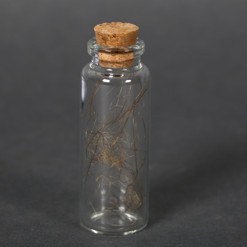 340 - Curiosities - a Jar of Extinct Woolly Mammoth Hair, hair obtained from a Mammuthus primegenus specim... 