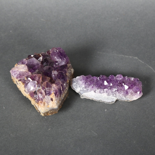 361 - A small block of Amethyst, diameter 10cm.