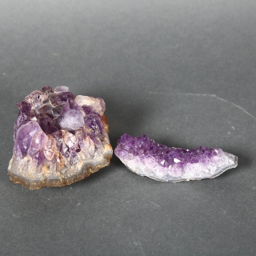 361 - A small block of Amethyst, diameter 10cm.