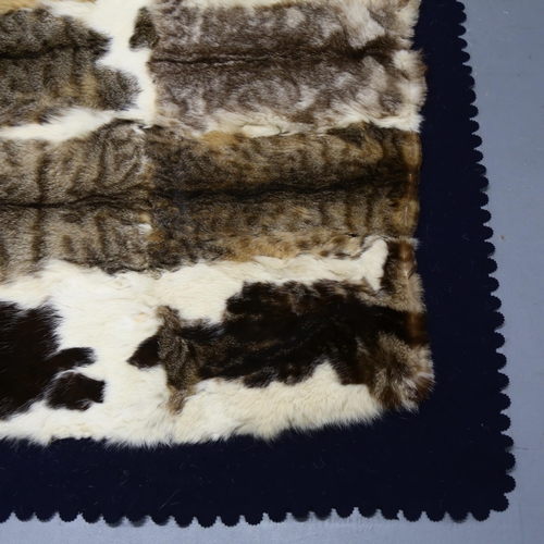 366 - Taxidermy -a Rare Irish Domestic Cat Skin Coaching Rug by Williams of Dublin, circa 1920. An extreme... 