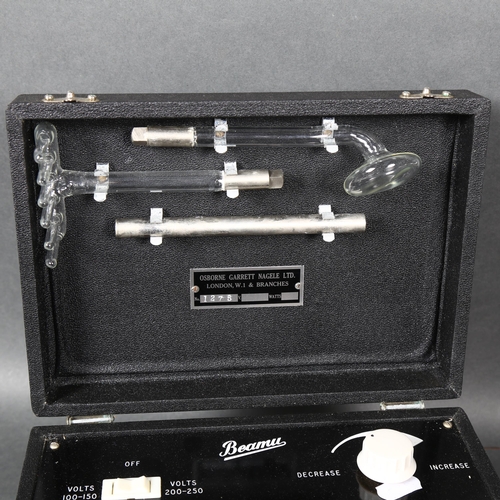 438 - A Beamu, an electric shock machine by Osborne Garrett Nagele Limited, number 1275, cased, width 25.5... 