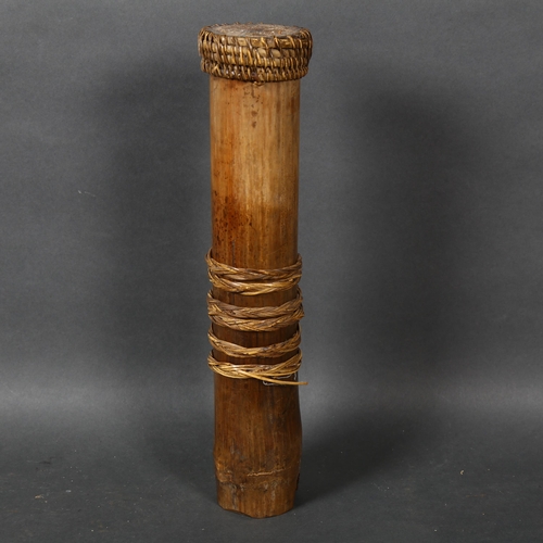 515 - A Malaysian Aboriginal blowpipe container for poison darts, used by the Saki tribes during the Japan... 