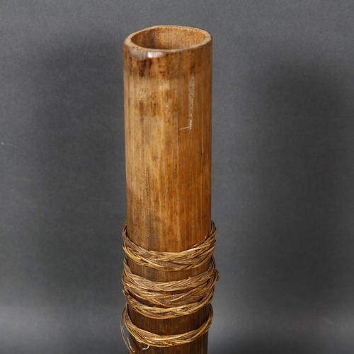 515 - A Malaysian Aboriginal blowpipe container for poison darts, used by the Saki tribes during the Japan... 