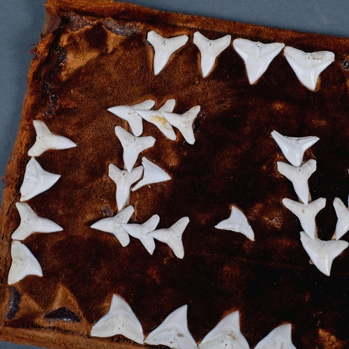 519 - A Victorian 'sweetheart', made using sharks teeth, 