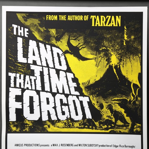 206 - MOVIE POSTER - The Land that Time Forgot (1980's release) UK One Sheet film poster, 27 x 40 inches