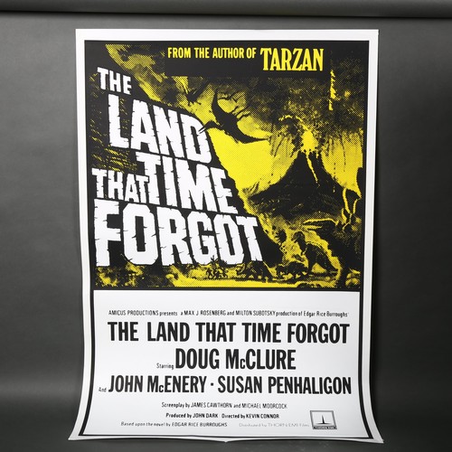 206 - MOVIE POSTER - The Land that Time Forgot (1980's release) UK One Sheet film poster, 27 x 40 inches