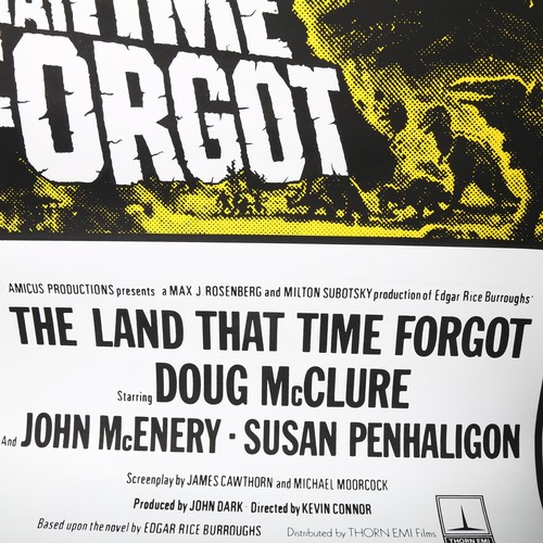 206 - MOVIE POSTER - The Land that Time Forgot (1980's release) UK One Sheet film poster, 27 x 40 inches