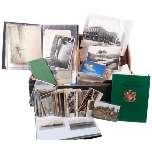 673 - A large quantity of marine ephemera, including Bristol channel paddle steamers, postcards, maps etc