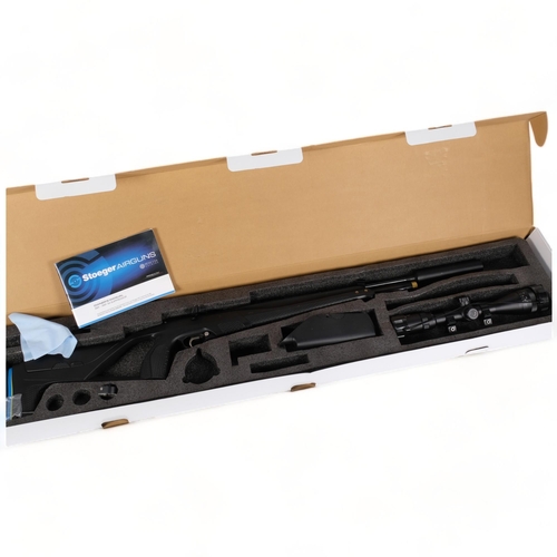 100 - A brand new Stoeger .22 air rifle, from the Bieretta factory, with telescopic sight, new and boxed