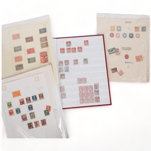 120 - An album of British and worldwide stamps, including Penny Reds, One Penny Purples, Edward VII Half P... 