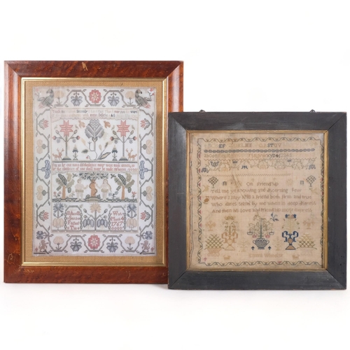 208 - A Victorian sampler, by 