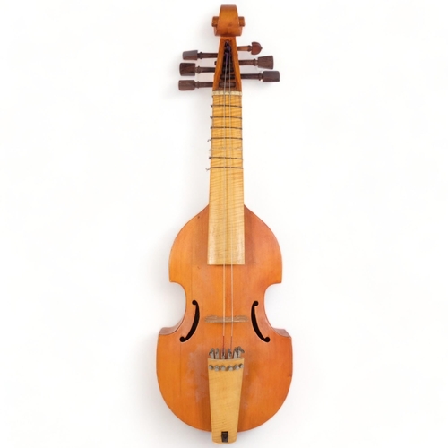 289 - A treble viol by John Hedghason Kendal, labelled to inside, 1978, in associated hardshell case