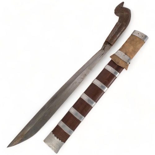 94 - A Philippine machete/jungle knife, blade length 41.5cm, overall length 55.5cm