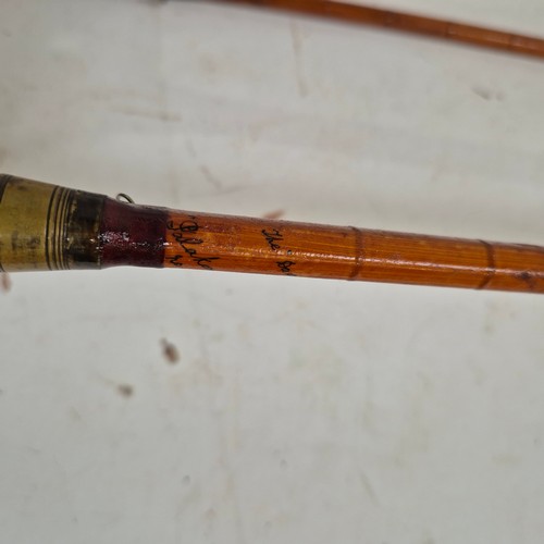 252 - FISHING INTEREST - Hardy Brothers Ltd, a Vintage split cane 5-piece freshwater fishing rod, 