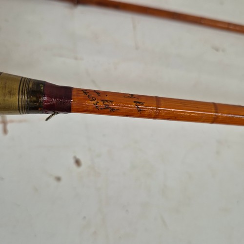 252 - FISHING INTEREST - Hardy Brothers Ltd, a Vintage split cane 5-piece freshwater fishing rod, 