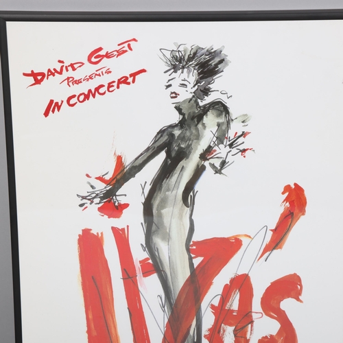 231 - LIZA MINELLI, a signed and numbered limited edition poster, signed in pen, numbered 82/300, 60 x 42c... 