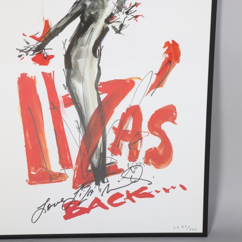 231 - LIZA MINELLI, a signed and numbered limited edition poster, signed in pen, numbered 82/300, 60 x 42c... 