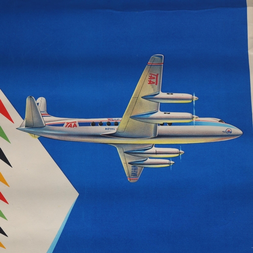 237 - An original Trans Australian Airlines poster circa 1950s', 59 x 95cm