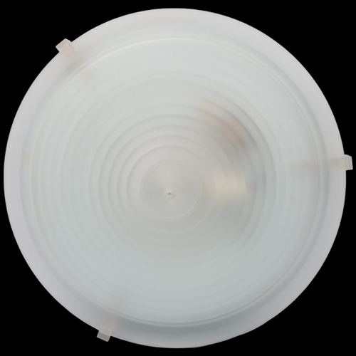 247 - A vintage frosted glass conical ceiling light, diameter 41cm