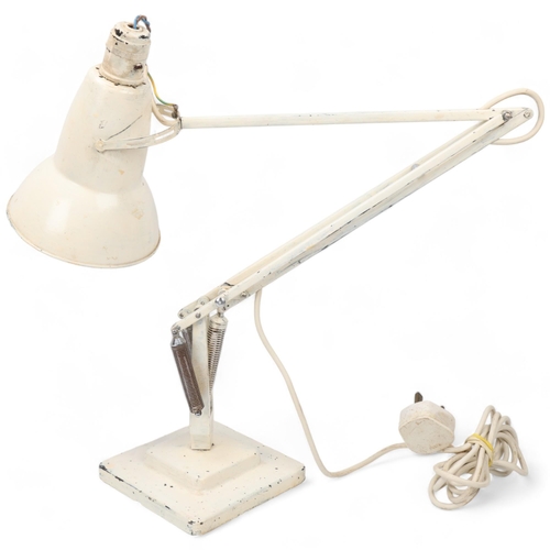 267 - A Herbert Terry Anglepoise lamp, cream paintwork, with two-step base, makers stamp, approx height 85... 