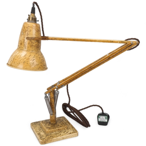 272 - A Herbert Terry Anglepoise lamp, original mottled paintwork, with two-step base, makers stamp, appro... 