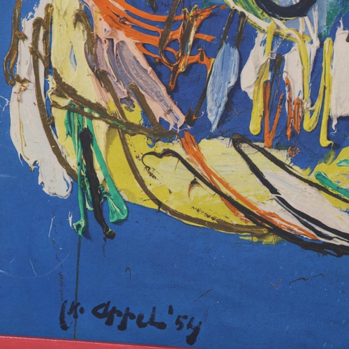 287 - KAREL APPEL, a mid 20th century framed print, Bete du Soleil (Sunbeast), 64 x 54cm, framed