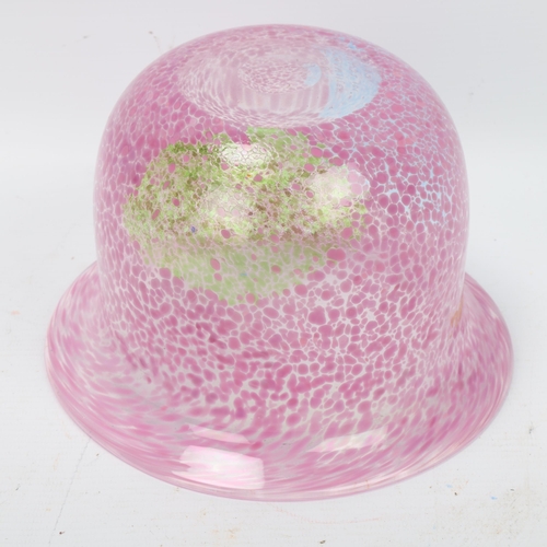 304 - ULRICH HYDMAN-VALLIEN (1938-2018) for Boda, a speckled lilac and green glass jardiniere, height 12.5... 