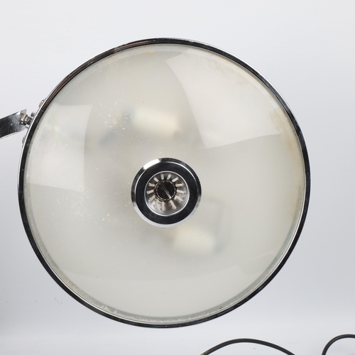 305 - A 1960s' President desk lamp by Fase, Spain, grey/blue swivel base and shade, height 39cm