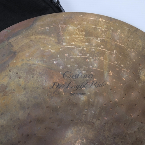 52 - JIMI HENDRIX EXPERIENCE Zildjian Cymbal (1) Owned by  MITCH MITCHELL. One 20inch Zildjian Custom Dry... 