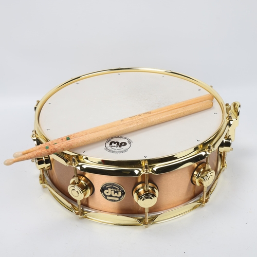 53 - A DW DRUMS Brass Snare owned by MITCH MITCHELL of the JIMI HENDRIX EXPERIENCE. A DW Drums (USA) 14in... 