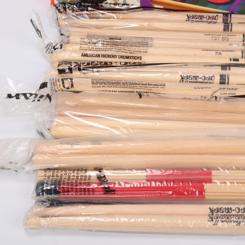 65 - A Box of UNUSED PRO-MARK DRUMSTICKS comprising of: Fourteen Pro-Mark Drumsticks & four Zildjian 5A D... 